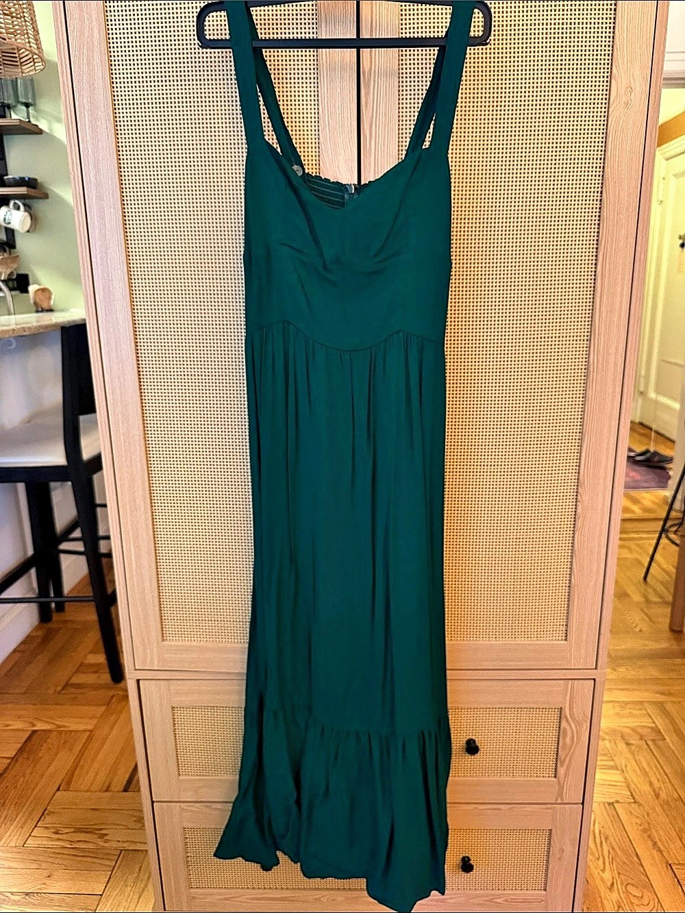 Reformation Green Maxi Dress Size Small Like New